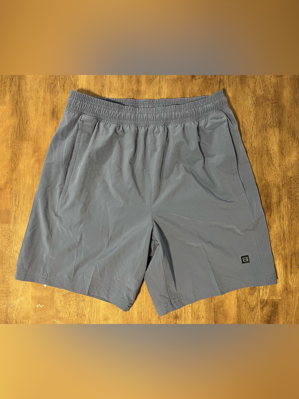 Periwinkle Light Blue Athletic Shorts Layer 8